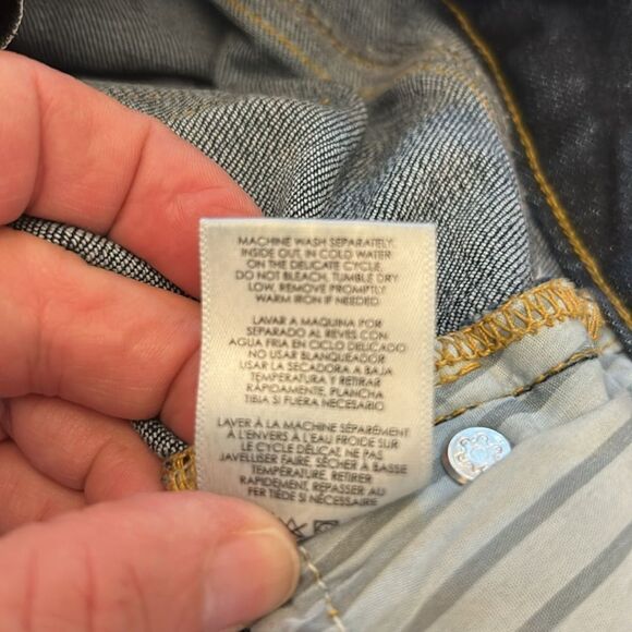 CAbi Straight Jeans with Distressed Details Size 6 EUC - Picture 9 of 9